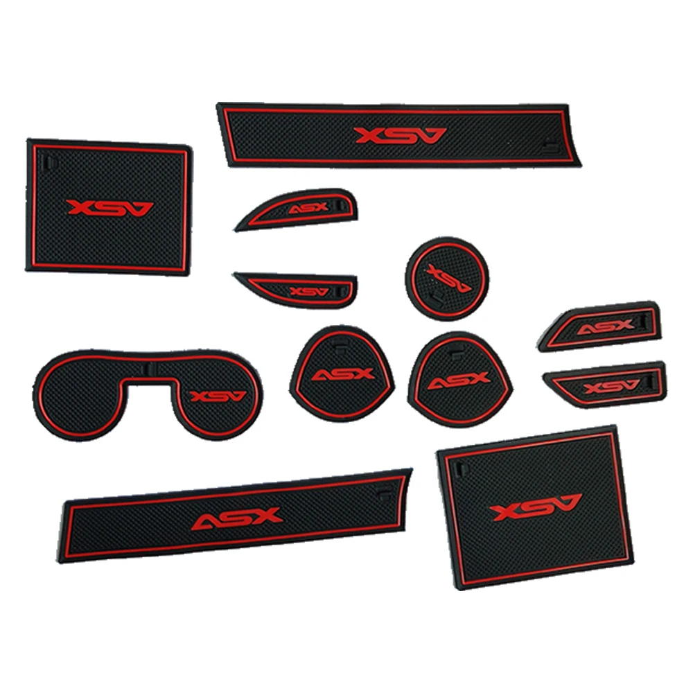 

Car Door Groove Mats For Mitsubishi ASX 2011-2023 Anti-Slip Gate Slot Cup Mat Rubber Mats Interior Accessories 12PCS