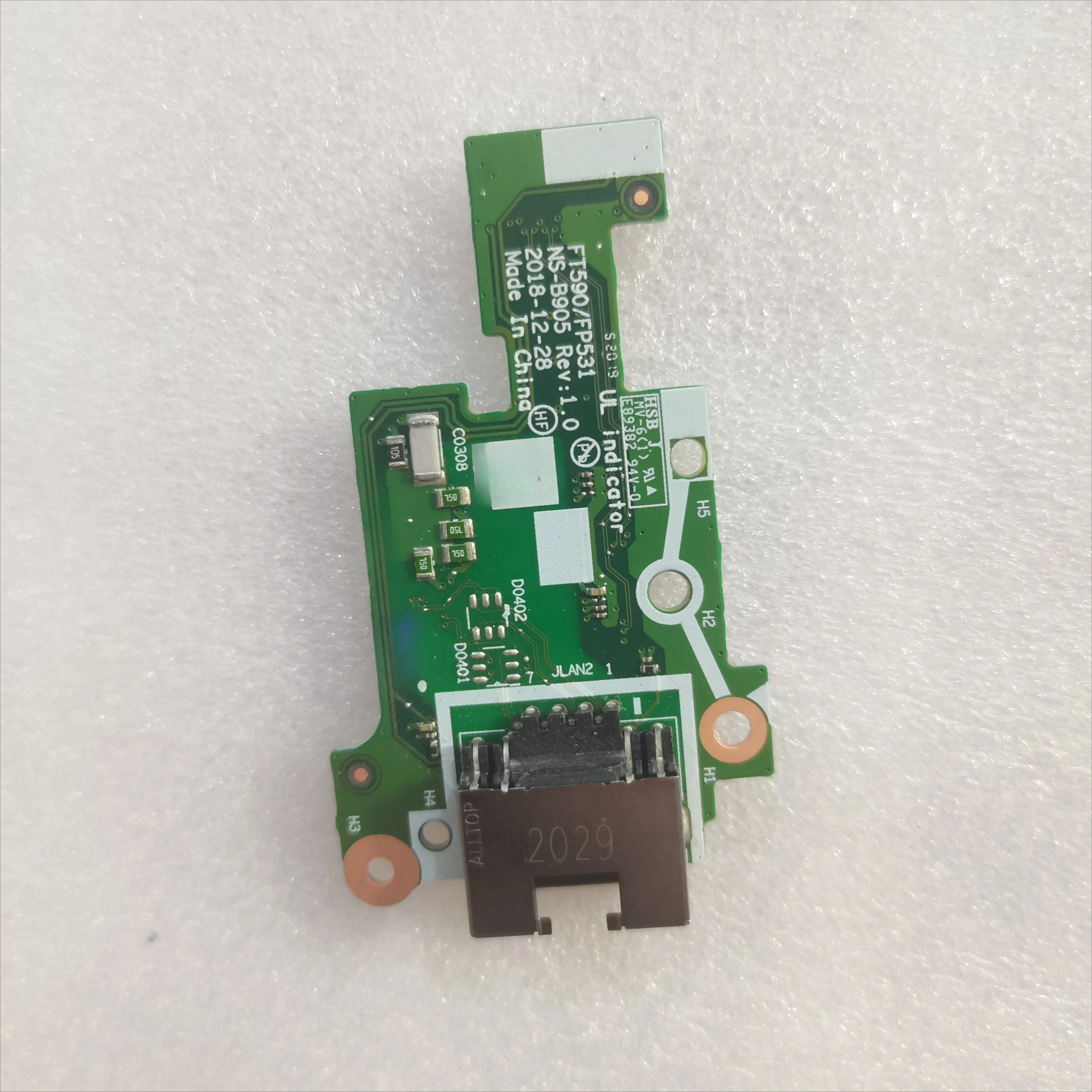 For Lenovo Thinkpad T590 P53S P15S Laptop Network Card Board RJ45 Port NS-B905