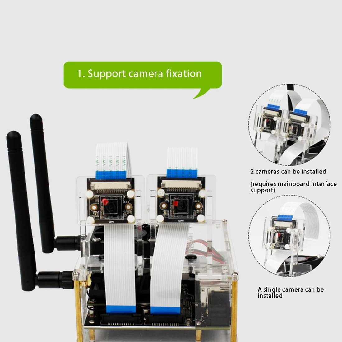 ABFN-Для Jetson Nano Board Акриловый защитный чехол, совместимый с A02/B01