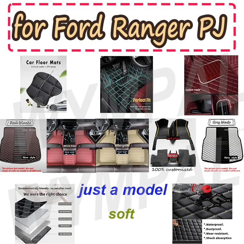 

LUXURY Car Floor Mats For Peugeot 208 A9 2012~2018 Carpets Luxury Leather Mat Car Floor Mats