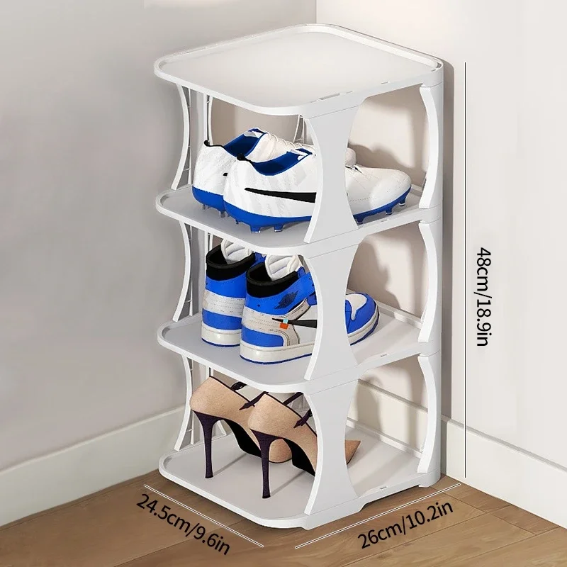 2 ~9 Layer Thick Shoe Rack DIY Free Folding Cabinet Storage Cabinet Suitable for Indoor Use of Space-saving Storage Shelves