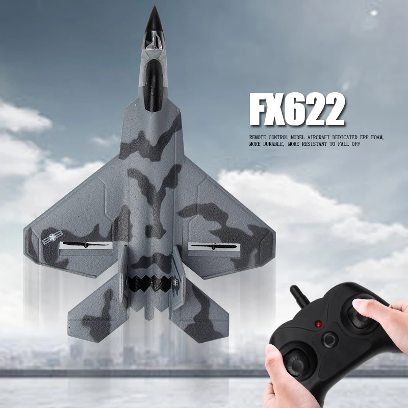 2.4G Glider RC Drone F22 SU35 Fixed Wing Airplane Hand Throwing Foam Dron Electric Remote Control Outdoor RC Plane Toys for Boys