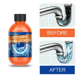 Drain Clog Remover Liquid Kitchen Drain Unblocker Water Piping Cleaning Deodorization Sink Sewer Cleaning Pipeline Dredge Agent