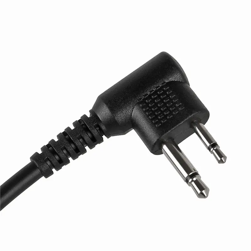 ABUO-10X 2Pin 4 Wire Speaker MIC Cable Spring Line For Motorola GP88S GP3688 GP2000 PMMN4013A
