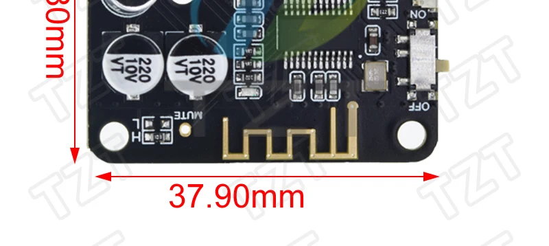 Bluetooth Audio Receiver Board Bluetooth 5.0 MP3 verlustfreie Platine Wireless Stereo Musik mit Leistungsverstärkermodul – Detail 23