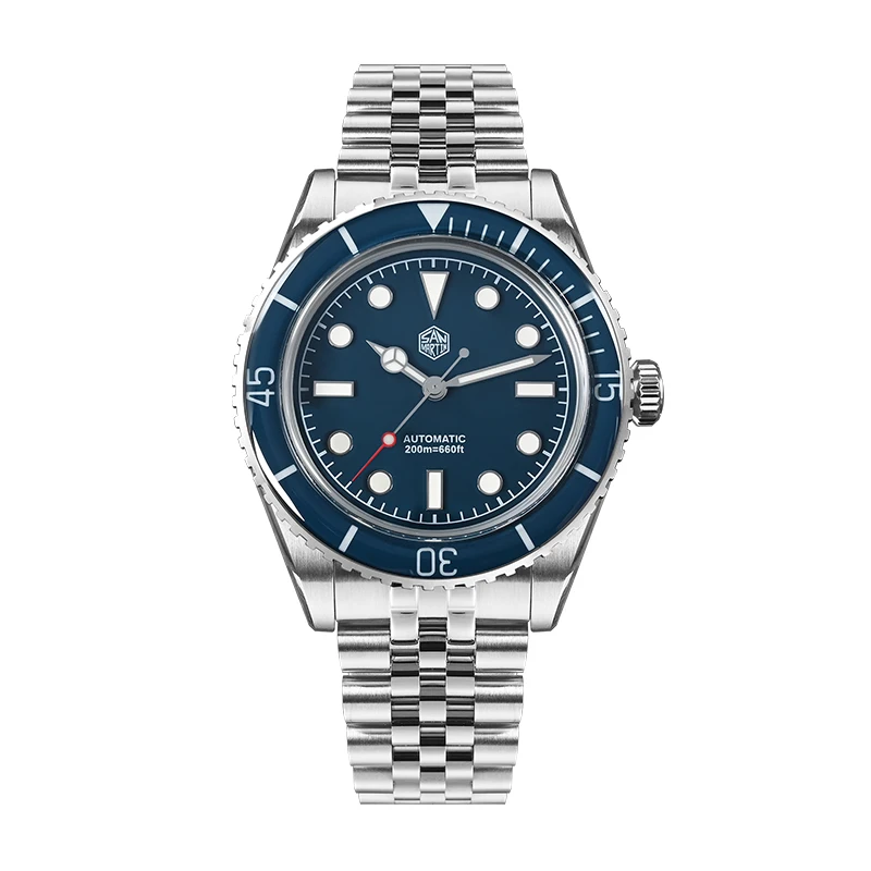 

San Martin мужские автоматические часы 40 мм дайверские механические наручные часы 200 м водонепроницаемые светящиеся сапфировые NH35 двунаправленный керамический безель