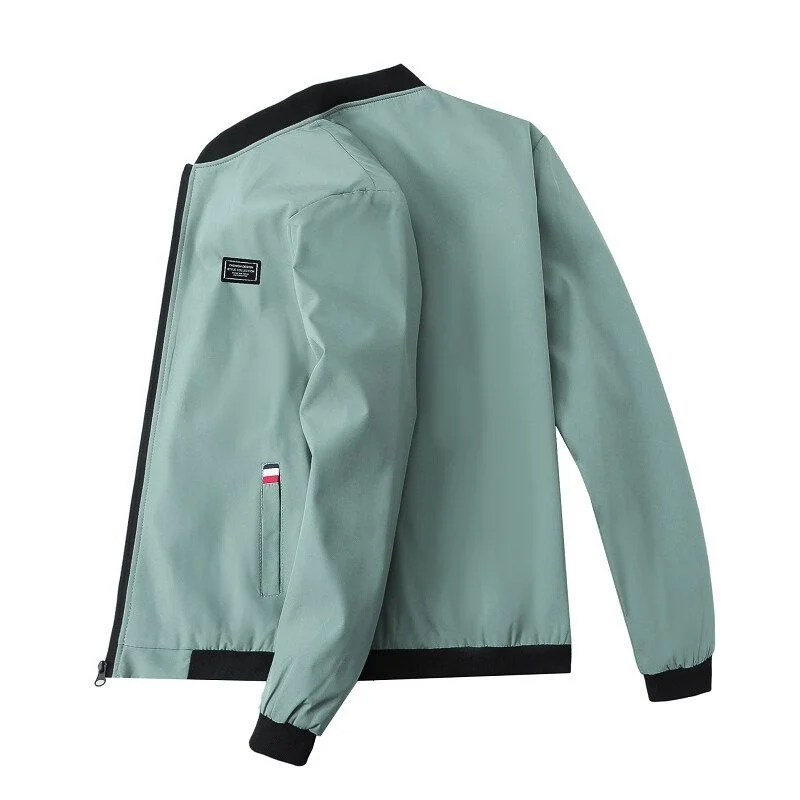 

Новые мужские куртки, молодежные модные повседневные топы с тонким бейсбольным воротником