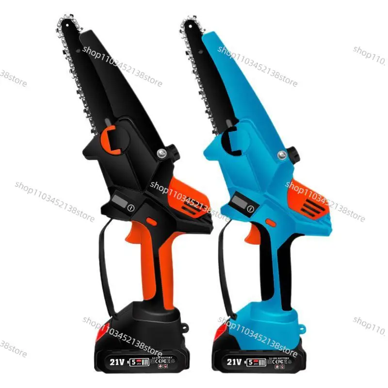 

Electric Mini Chainsaw Household Small Lithium Battery Garden Logging Rechargeable Electric Saw