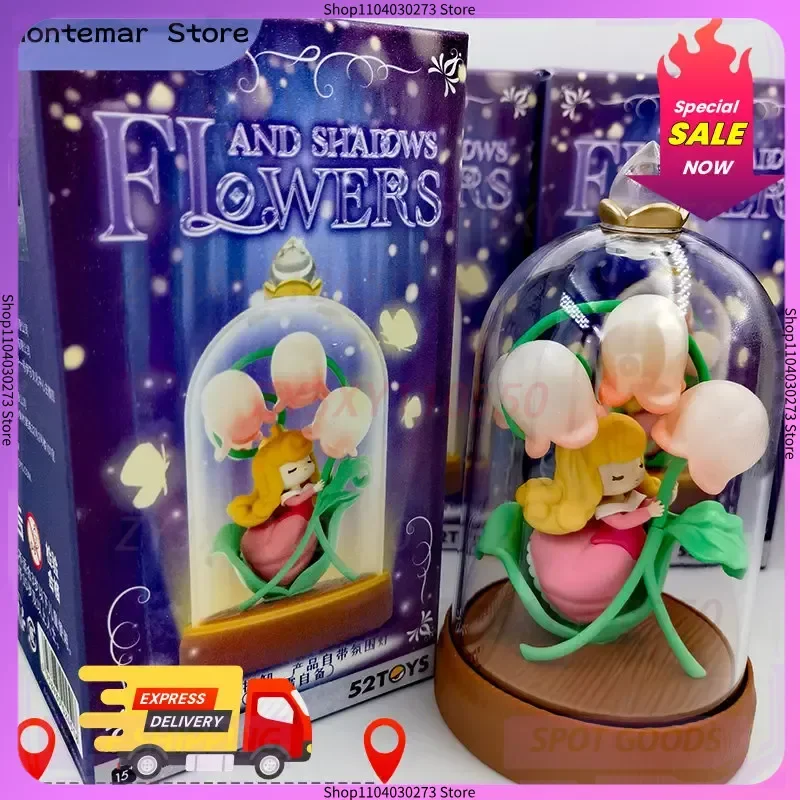 

New Disney Princess Glass Flower Shadow Series Blind Box Handmade Toy Creative Pendant Desktop Decoration Pendant Good Item