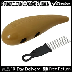 Professional Plastic Guiro Latin Merengue With Scraper ABS Percussion Musical Instrument Children Musical Toy Drum Accessories