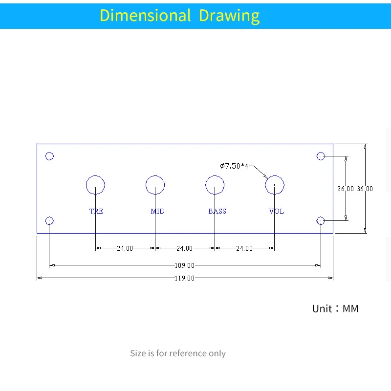 UNISIAN NE5532 Màu Ban Bảng Điều Khiển Dòng Mở Rộng Chiết Áp Cố Định Khung Xe Bảng Điều Khiển Ban Cho Nhà Amplfier Ốp Lưng