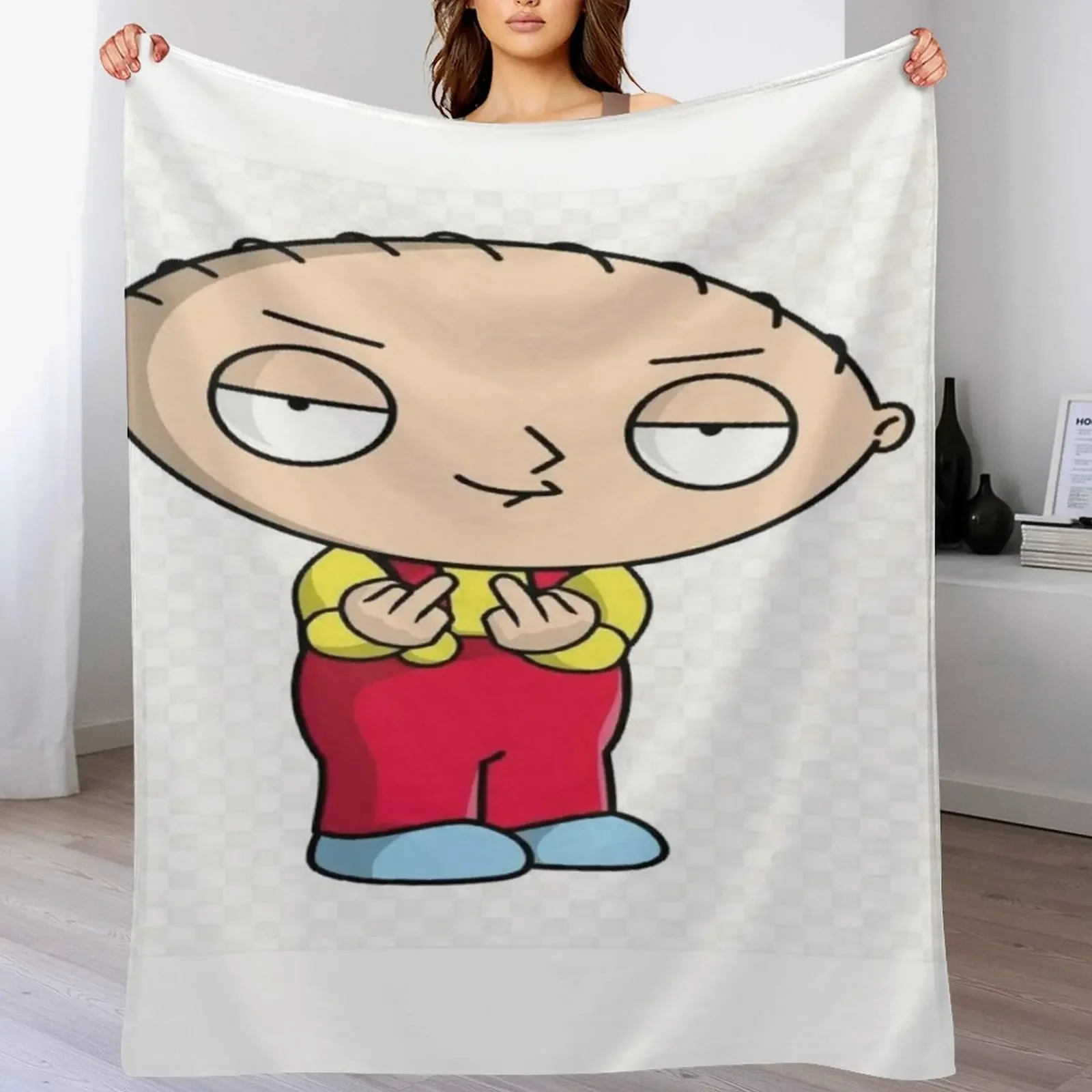 

Stewie Throw Blanket Furry Soft Plush Plaid Giant Sofa Luxury Brand Blankets