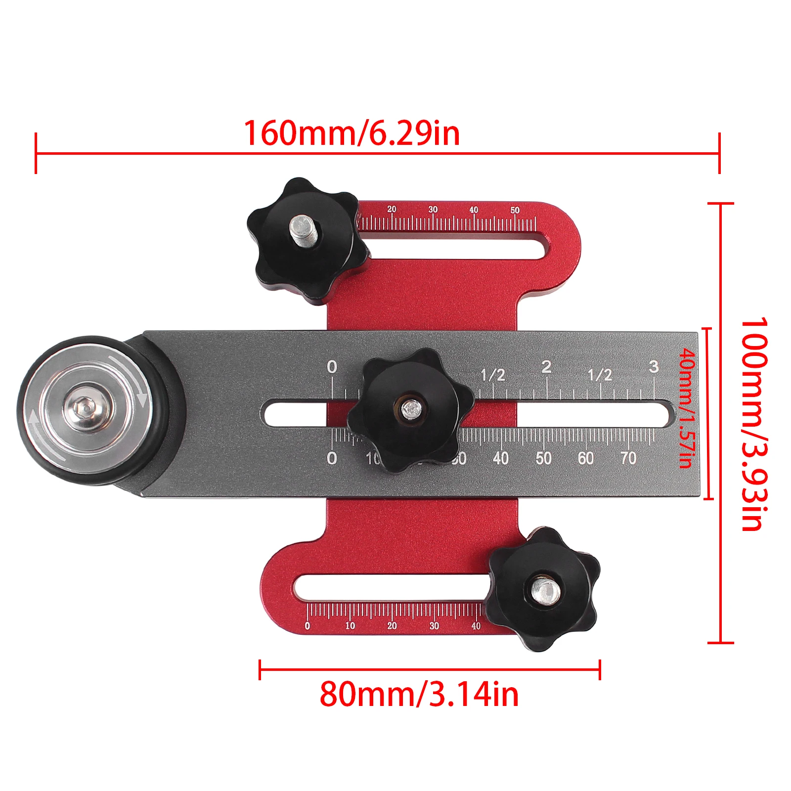 Thin Rip Jig Table Saw Jig Guide for Quick Making Strip Cutting Adjustable Thin Rip Guide for Band Saw Router Table Woodworking