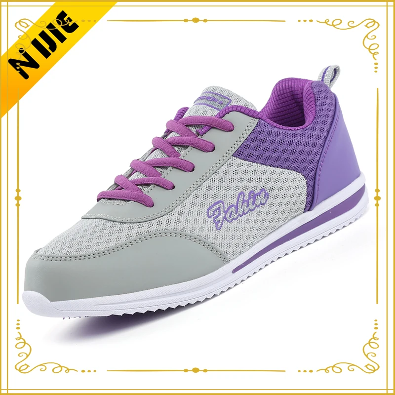 Women's Fashion Mesh Breathable Walking Lace Up Flat Shoes Sneakers Women Casual Sneakers Shoes