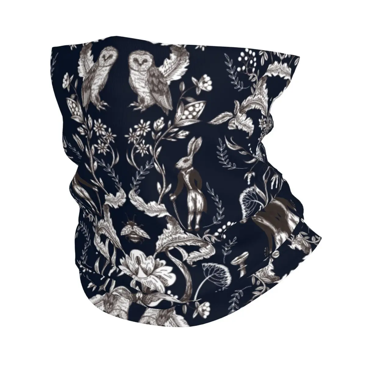 

Forest Animals And Flowers Thin Wrap Scarf Bandana Floral Animals Neck Gaiter Face Cover Headband