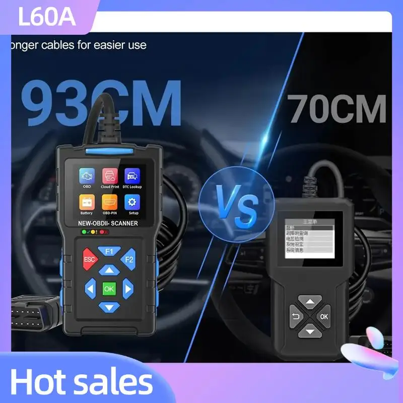 

L60A T300 OBD2 Scanner Obd2 Car Tester With Reset Mode 6 Mode 8 And Read Function For All Cars