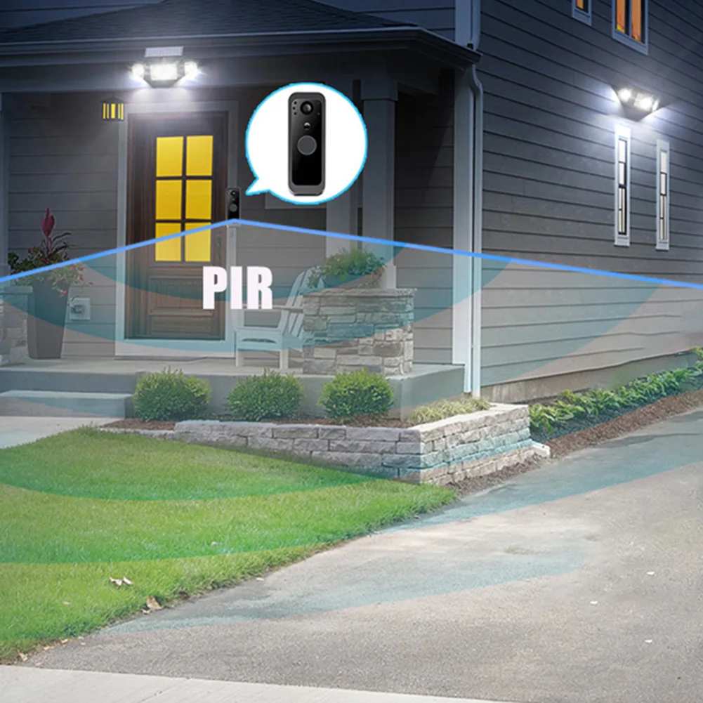 2.4G نظام الاتصال الداخلي جرس الباب اتجاهين جرس الباب الصوتي مع شاشة الكاميرا رؤية ليلية بالأشعة تحت الحمراء لشقة مكتب المنزل فيلا