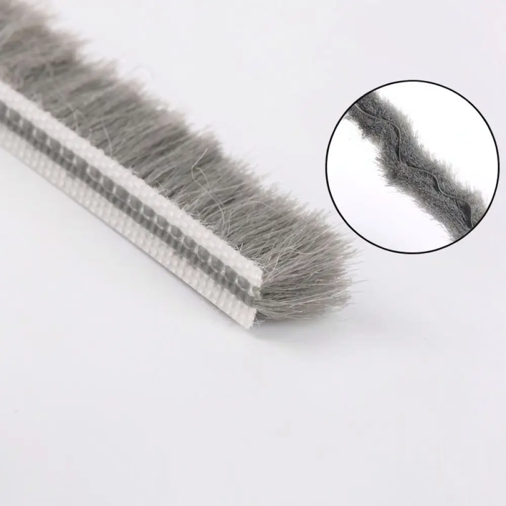 Silicified Insert Pile Seal Strip For Window Gap Weatherproofing Soundproof Dustproof Hardware Home Door Accessories