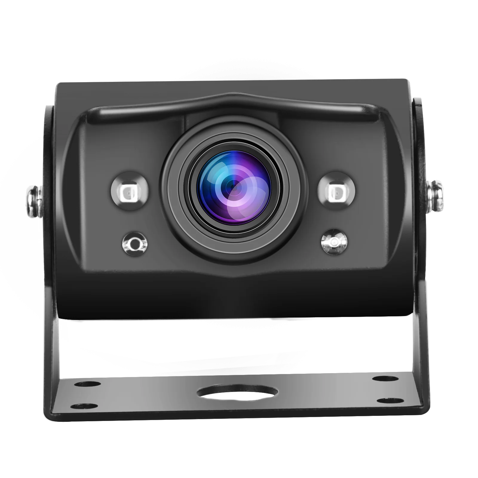 Podofo 9-Zoll-Bildschirm Rückfahrkamera-Set mit 4 1080P Infrarot-Nachtsichtkameras Auto-HD-Monitor mit Videoaufnahmefunktion für LKWs, Schulbusse, Busse