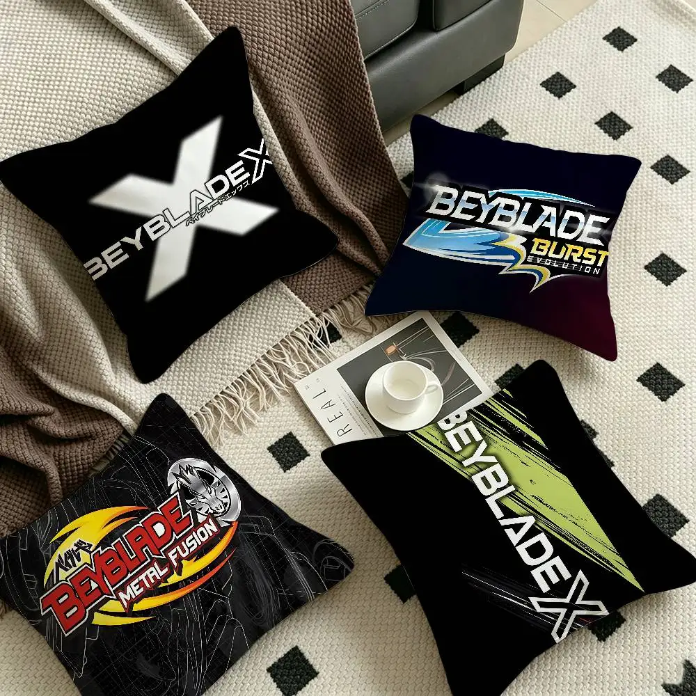 B-Beyblade X Pillow Cushion Cover Pillowcase Living Room Sofa Home Decor Customized