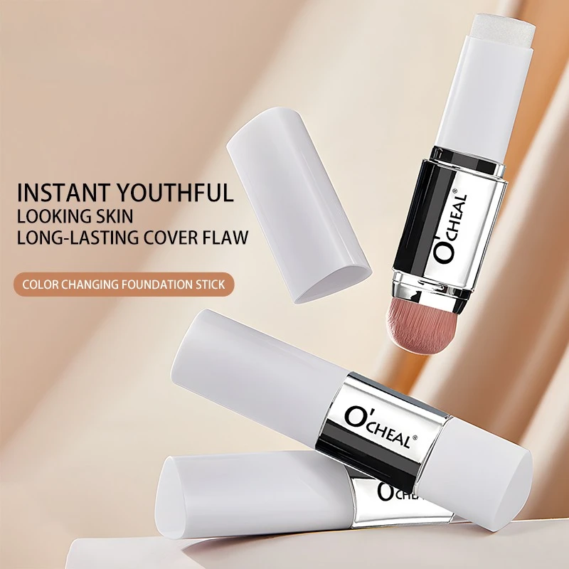 Warmer Foundation-Stick, feuchtigkeitsspendender, leichter Concealer, aufhellender Hautton, ohne Make-up-Foundation-Stick auszuziehen