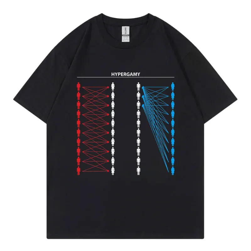 26 Hypergamy Meme Funny Dating Strategy T-shirt Men Women Fashion Casual Oversize Tee Autumn Winter  Short Sleeve