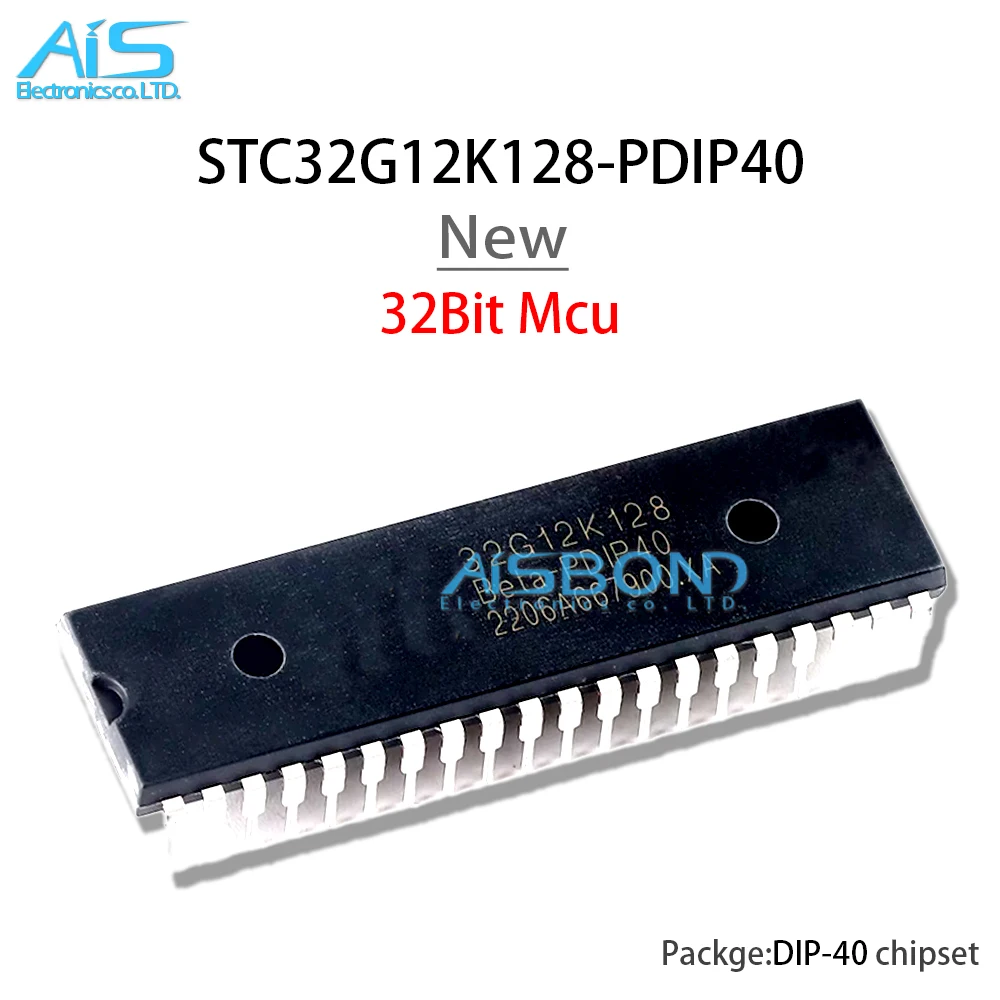 New STC32G12K128-PDIP40 STC32G12K128 DIP-40 32Bit 8051 Core Microcontroller MCU Chip IC