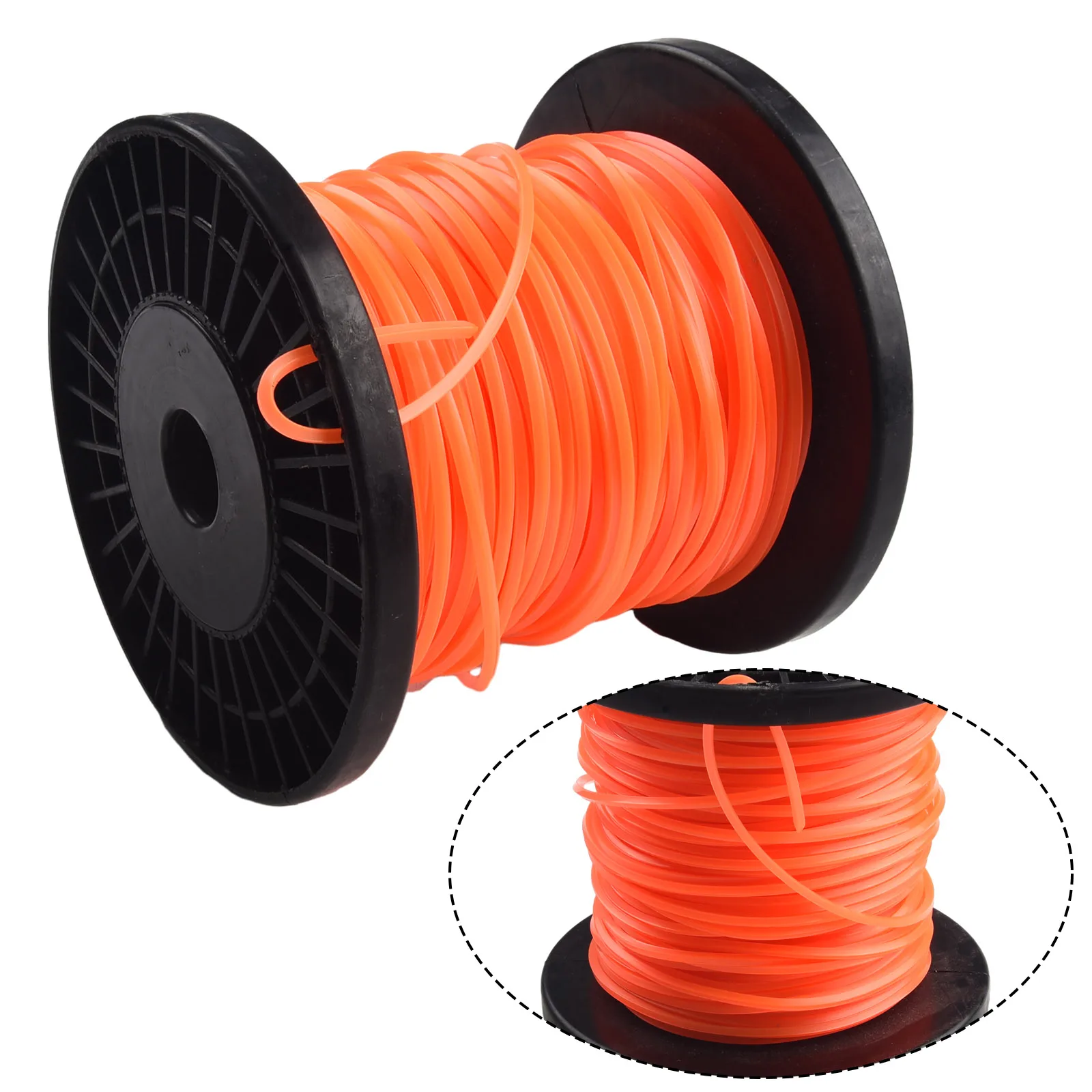 30m/50m 2.4mm Mowing Nylon Grass Trimmer Rope Brush Cutter Strimmer Line Round Brushcutter Trimmer Cord Line Wire