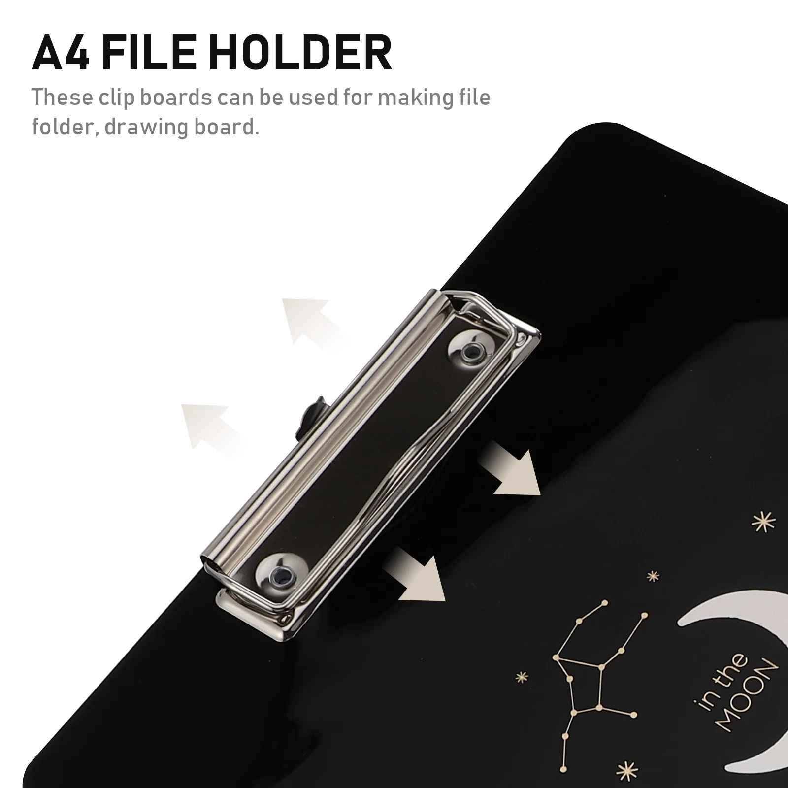 

2 Pcs File Folder Pad A4 Holder Paper Clipboard Hard Plastic Writing Tablets Drawing Profile Office