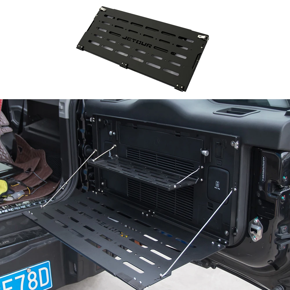 Car Tailgate Storage Rack Foldable Off-road Interior Trunk Storage Rack Table Board Extension Rack For Chery JETOUR Traveler