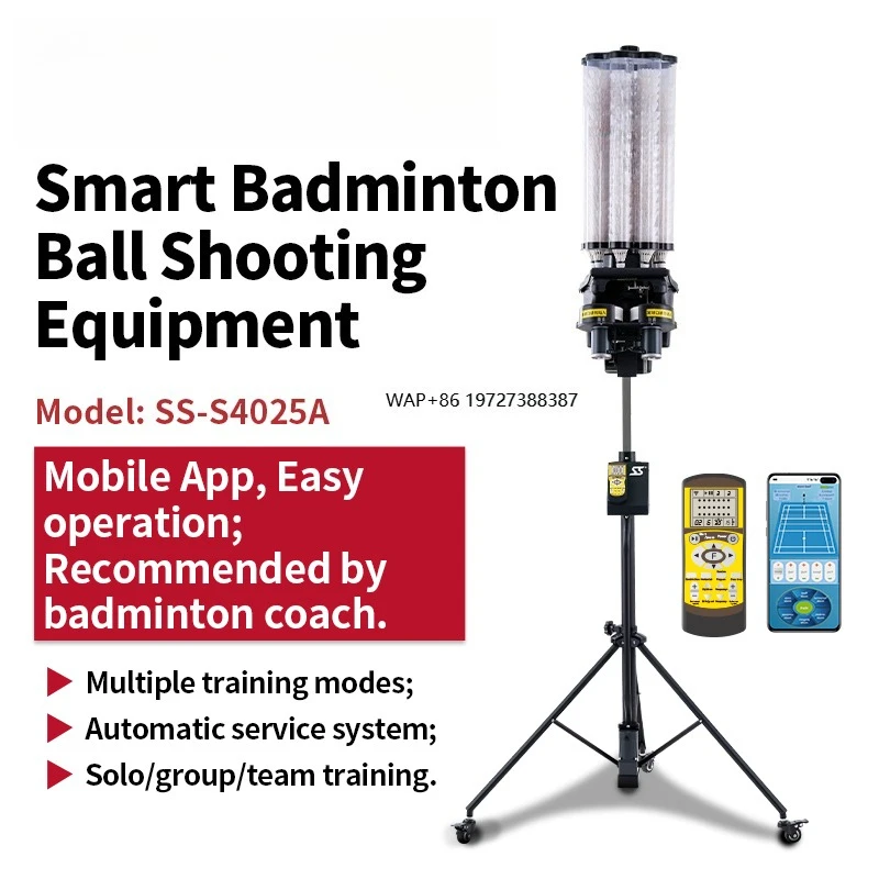 

Badminton Serving Machine Shuttlecock Launcher Badminton Feeder Machine