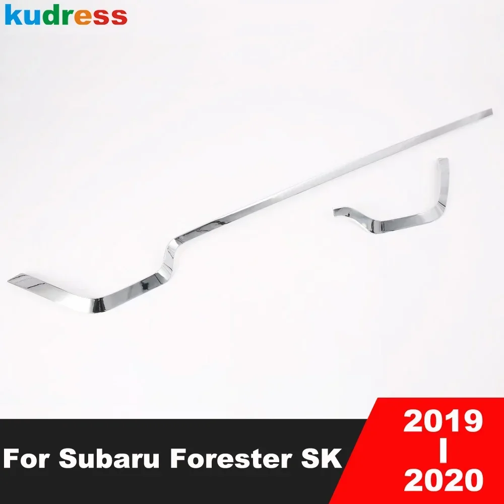 

For Subaru Forester SK 2019 2020 Chrome Car Rear Bottom Bumper Cover Trim Lower Grille Grill Molding Garnish Strip Accessories