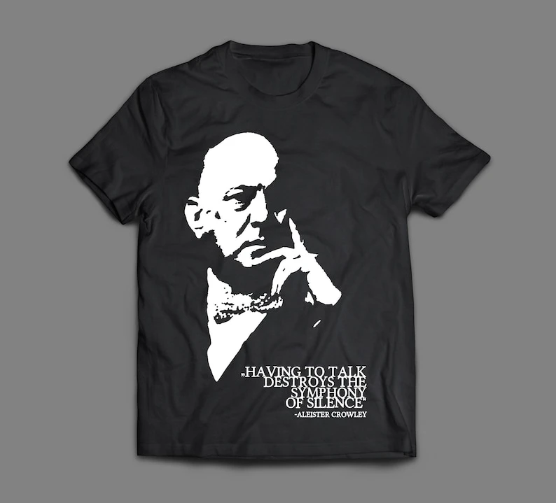 Aleister Crowley T-Shirt | Golden Dawn / Thelema 666 Esoteric Magick / Dark Gothic Occult Clothing