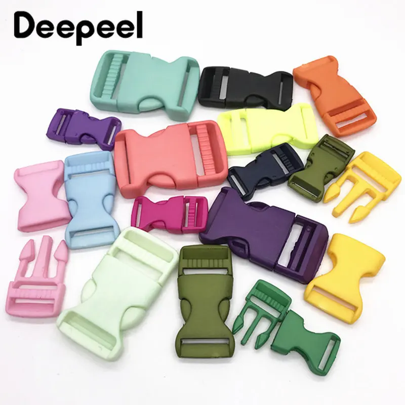 20/50Pcs Plastic Release Buckle 15-30mm Bag Side Clip Clasp Adjust Backpack Belt Strap Webbing Dog Collar DIY Craft Accessories