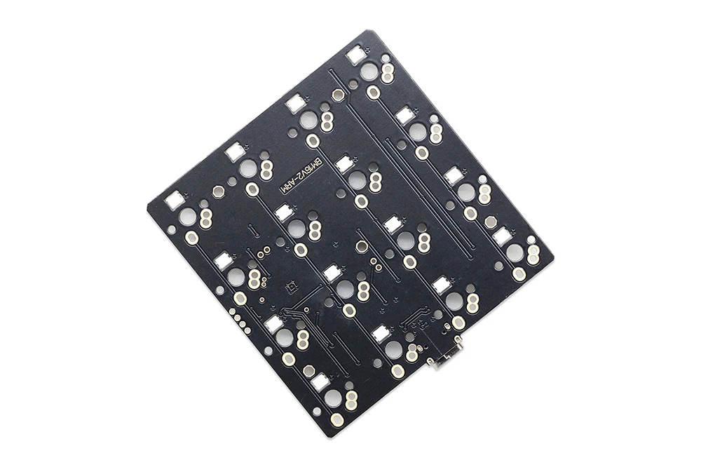 bm16a 16 bm16 keys Custom Mechanical Keyboard PCB plate programmed numpad layouts via firmware with rgb bottom underglow alps mx