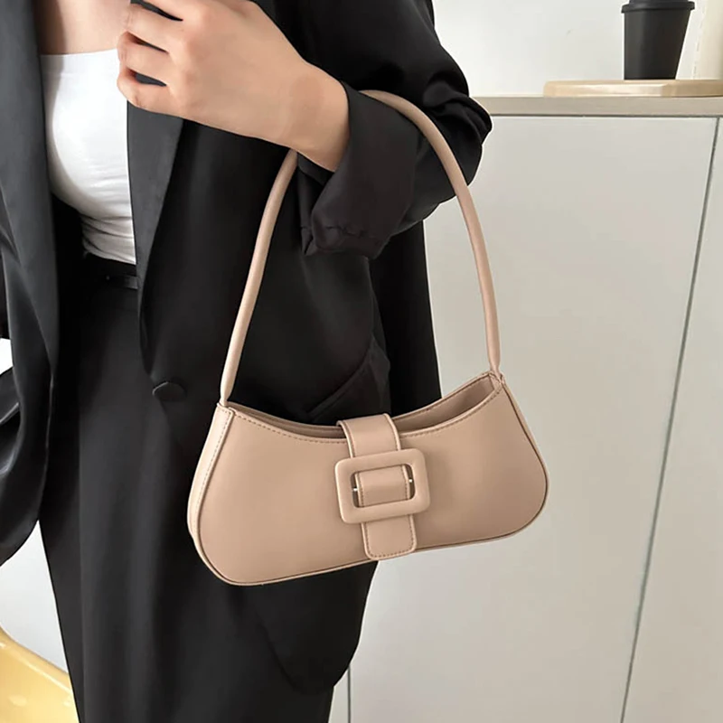 Women Messenger Bag Fashion PU Leather Totes Shoulder Bag Underarm Bag Casual Handbags