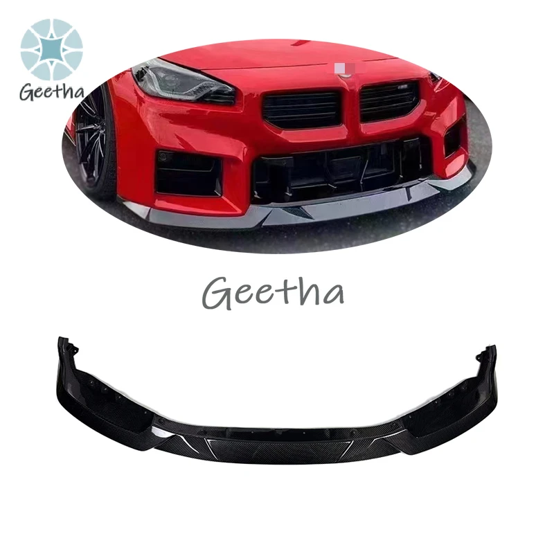 

G87 M2 Front Splitter for BMW M2 G87 Coupe MH Style Real Carbon Fiber Front Bumper Lip Spoiler 2023+