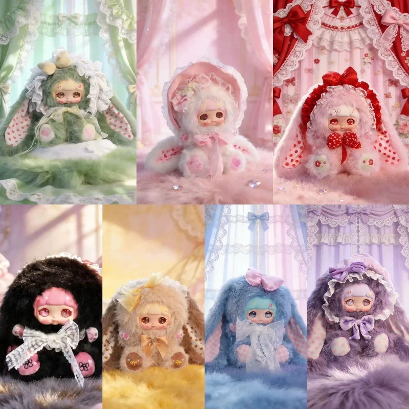 

XueFu Rabbit Lace Dream Series 600% Blind Box Kawaii Rabbit Anime Figure Mystery Box Toys Collectible Plush Bedroom Decora Gifts
