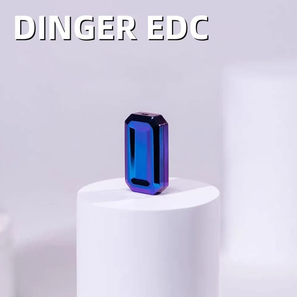 DINGER EDC Gem Candy Zircon Mini Mechanical Push Slider Fidget Toy Pocket EDC Collectible Gadget