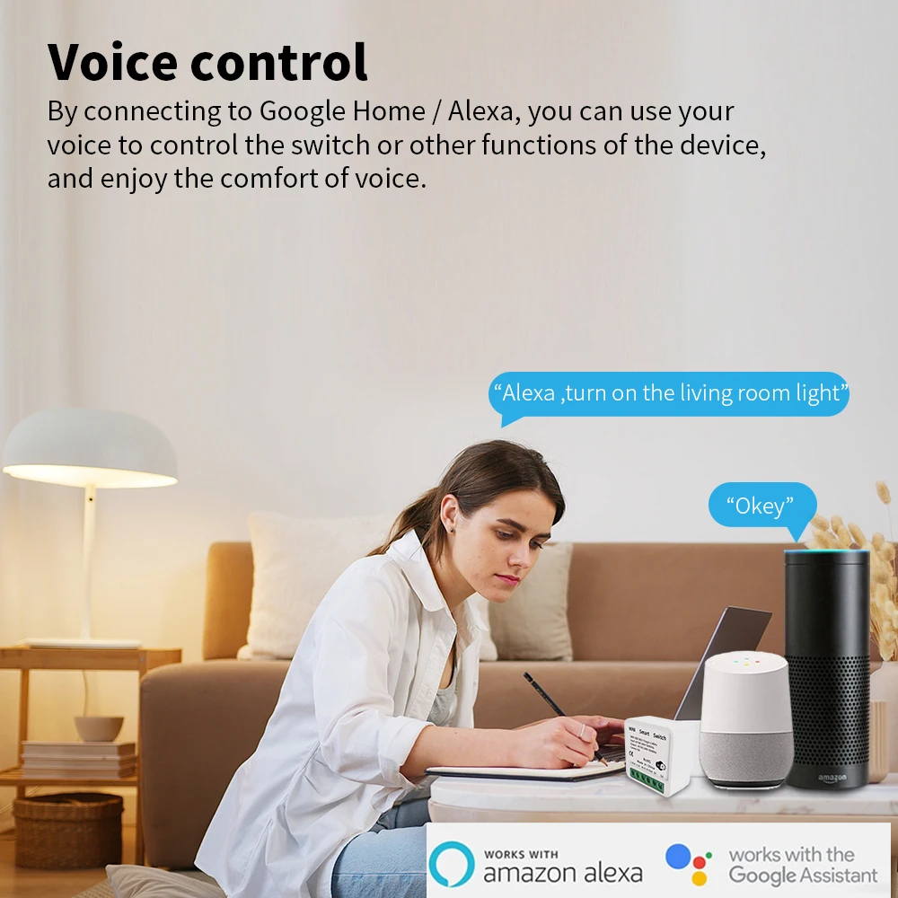 WGHINE Tuya Zigbee smart Switch 16A  Timer Application Remote Control Support Google Homepage Alexa