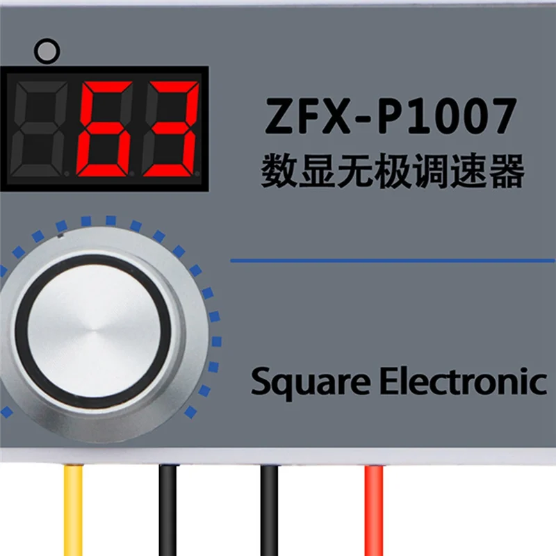 ZFX-P1007 Speed Regulator Adjustable 220V Fan PWM Switchs Speed Controller Conditioner Digital Display Motor Reducer-AA26