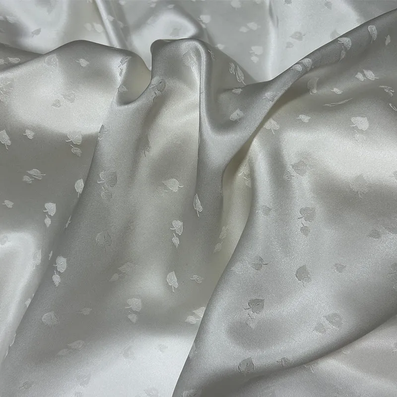 Rose Jacquard Silk Fabric Satin High-Grade Printed Silk Fabric Cheongsam Dress Silk Chinese Style