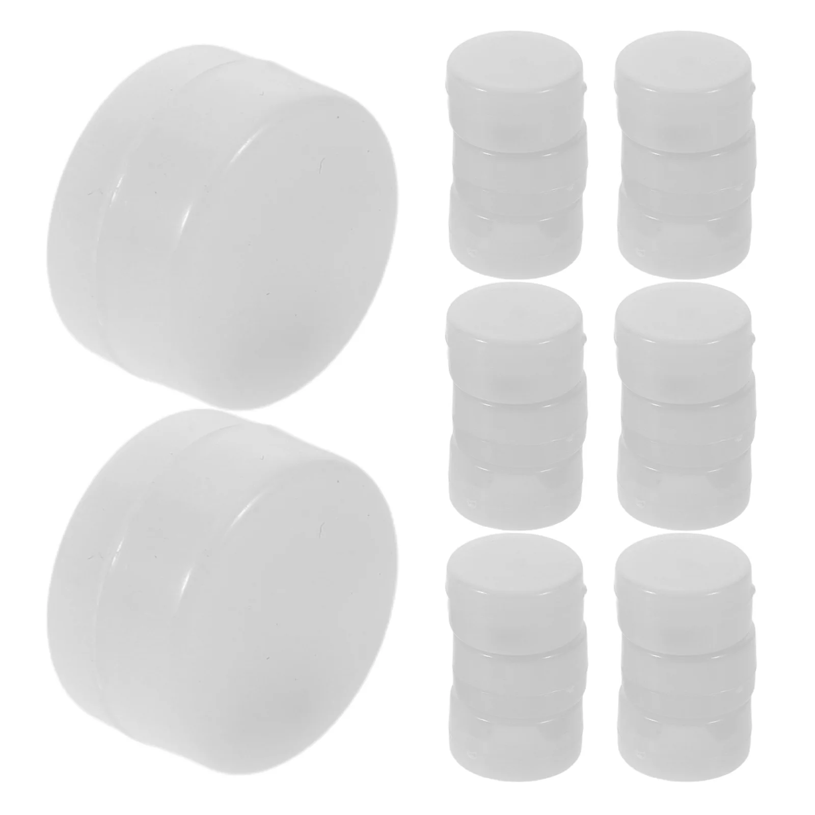 20 stuks rammelaar inzetstukken voor baby platte plastic lawaaimaker vervanging diy schudaccessoires - piepervervanging voor