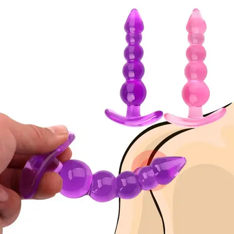 Soft Silicone Anal Plugs Anal Beads Dildo Butt Plug Prostate Massage Unisexx sexxy Stopper Adult sexx Toy for Men Women Adult Games