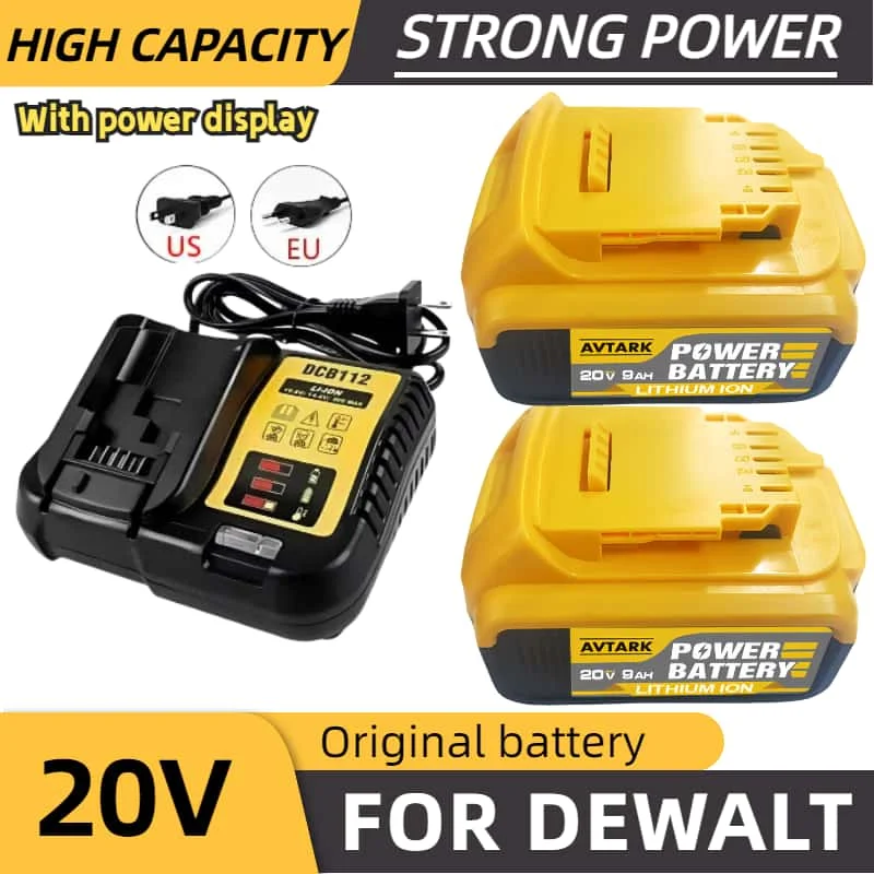 pilas recargables aa y aaa para dewalt dcb203 dcb200 dcb205 dcb206 dcb184 dcb201 ferramentas elétricas 18v 20v bateria substituição