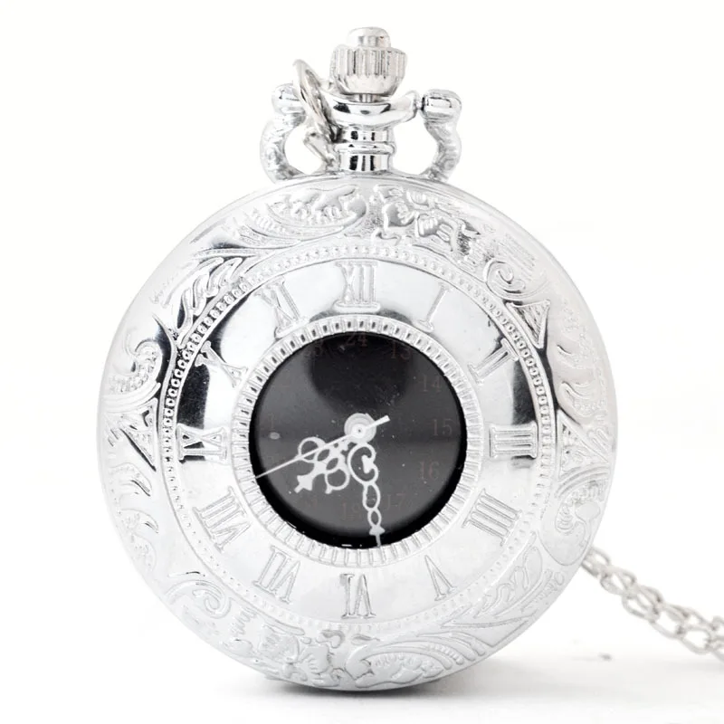 Vintage Bronze Carving Quartz Pocket Watch for Men Hollow Bird Cage Case Fob Chain Clock for Collection Gift Analog Display