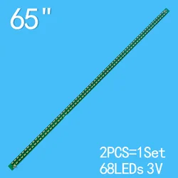 TV LCD 2PCS 711MM para LG 65UH6030 65UF6800 65UH6150 65UH615V 65UF6450 65UH6030 6922L-0143A 6916L2305A/2306A 2183 65UH605V