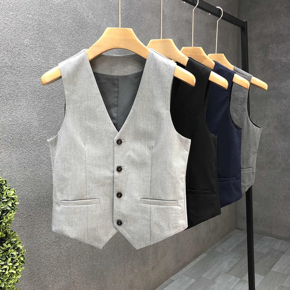 

Jane-37 Brother Suit Vest Men's British 2021 Spring and Autumn New Men's Suit Vest Best Man's suit Fashion