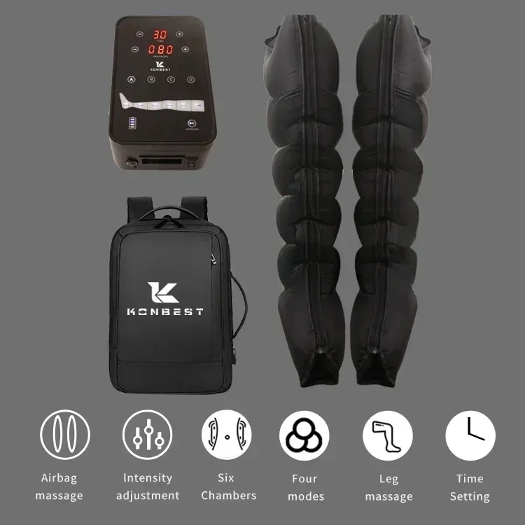 Pressure Pneumatic Sport DVT Pump 6 Chambers Air Compression Recovery Boots Leg Massager Botas De Presoterapia HOT SALES