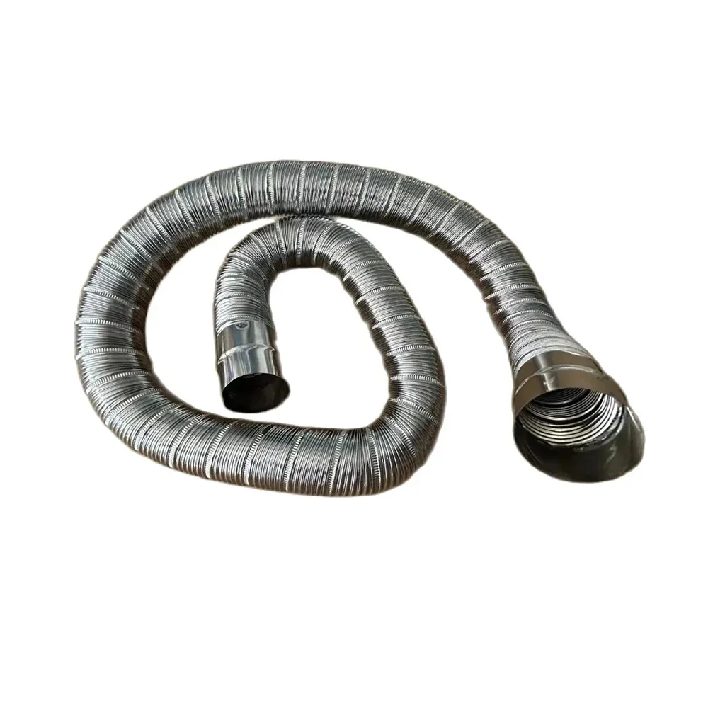 Length 150cm Diameter 40mm 70mm Exhaust Duct Pipe Liquid Heater 201 Stainless Steel Tube Gas Vent Hose for Car Caravan Camper